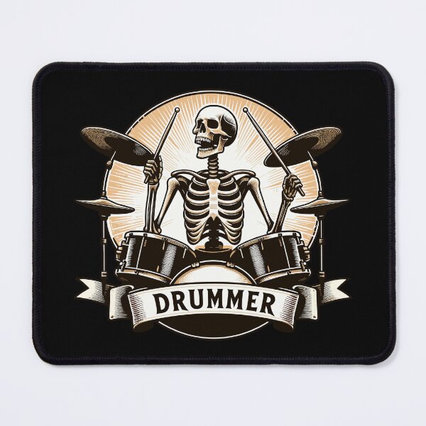 Item preview, Funny Skeleton Drummer Music Lover designed and sold by TomFrontierArt.