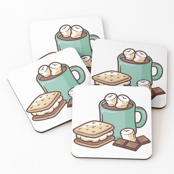 Item preview, Heavenly Harmony: Hot Chocolate and Marshmallow Art Print designed and sold by OpsDesing.