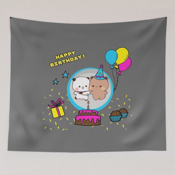 Item preview, Happy Birthday from BuBu Panda to DuDu Bear❤️ designed and sold by Pandety.