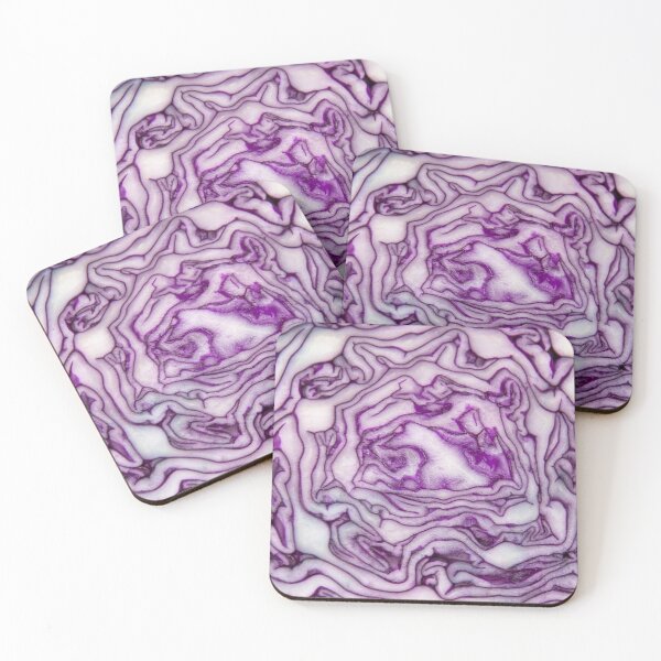 Item preview, Abstract image of red cabbage designed and sold by RedpandArt.