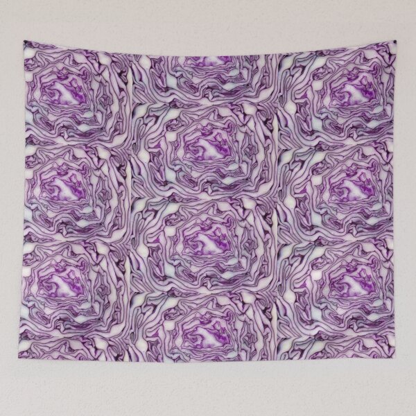 Item preview, Abstract image of red cabbage designed and sold by RedpandArt.
