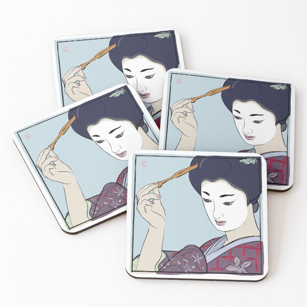 Item preview, Japanese Pop Art Geisha 8 - Utakichi - Cutlooseart Illustration By Peter Taylor Ward designed and sold by cutlooseart.