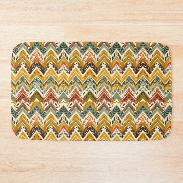 Item preview, Chevron - Yellow Tribal Pattern ; Pattern  Herringbone designed and sold by PatternInArt.