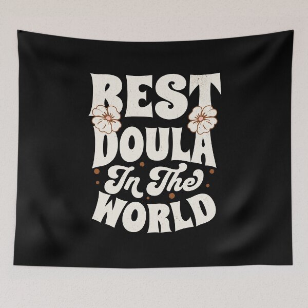 Item preview, Best Doula In The World Cute Flowers Midwife designed and sold by inkedtee.
