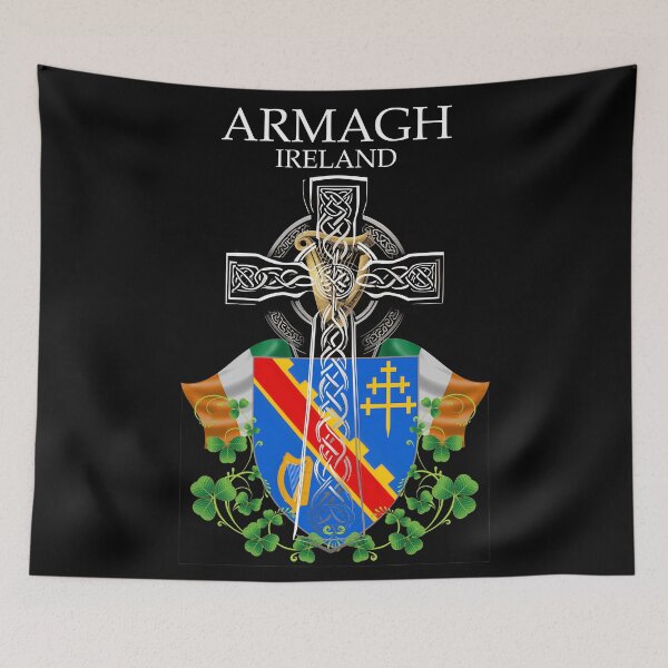 Item preview, ✅ Armagh Ireland Irish Celtic Cross & Crest designed and sold by REAL IRISH GIFTS.