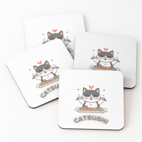 Item preview, Catsushi Funny Cute Kawaii Art designed and sold by maypp.