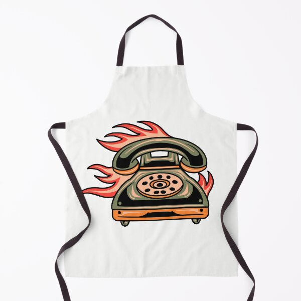 Item preview, Burning Telephone Vintage Old School Tattoo designed and sold by coopercreekco.