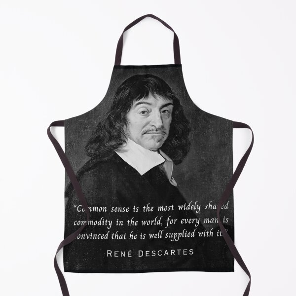 Item preview, René Descartes portrait and quote: Common sense is the most widely shared commodity in the world designed and sold by artbleed.