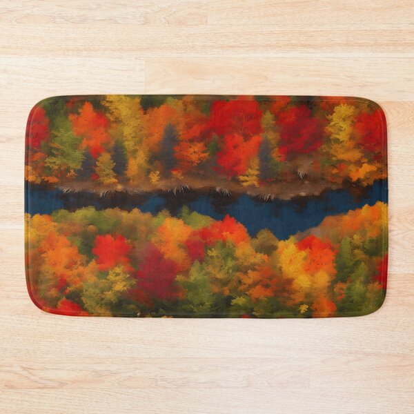 Item preview, Riverside Autumn in New England designed and sold by colorvisionart.