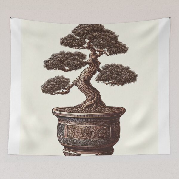 Item preview, Old pine as a bonsai designed and sold by KumaPrintART.