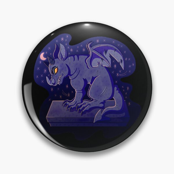 Item preview, Stone Gargoyle at Night designed and sold by skybluekitty.