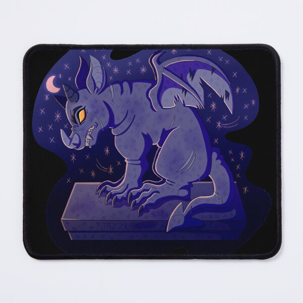 Item preview, Stone Gargoyle at Night designed and sold by skybluekitty.