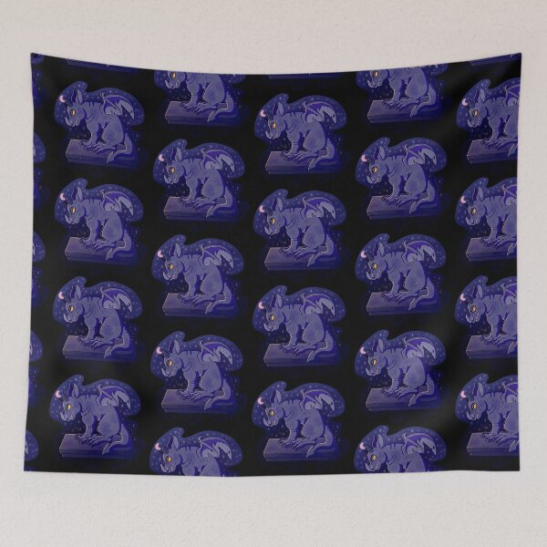 Item preview, Stone Gargoyle at Night designed and sold by skybluekitty.