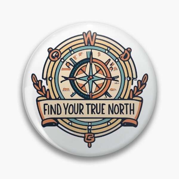 Item preview, Vintage Compass 'Find Your True North' Design designed and sold by NiftyWrx.