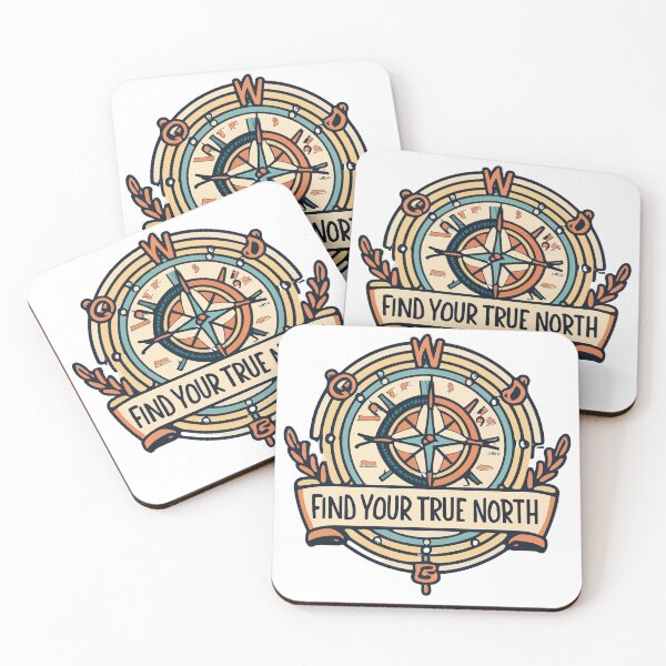 Item preview, Vintage Compass 'Find Your True North' Design designed and sold by NiftyWrx.
