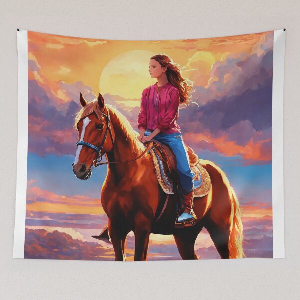 Item preview, GIRL WITH A HORSE designed and sold by BANKJOB ⭐⭐⭐⭐⭐.