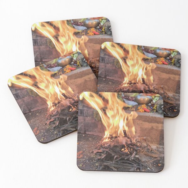 Item preview, Holy fire "Sacred Chhath Puja Moments on RedBubble" designed and sold by Especiallyforu.