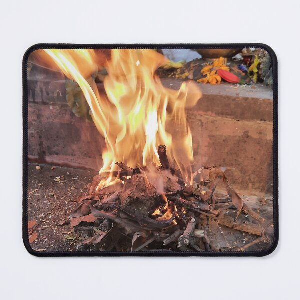 Item preview, Holy fire "Sacred Chhath Puja Moments on RedBubble" designed and sold by Especiallyforu.