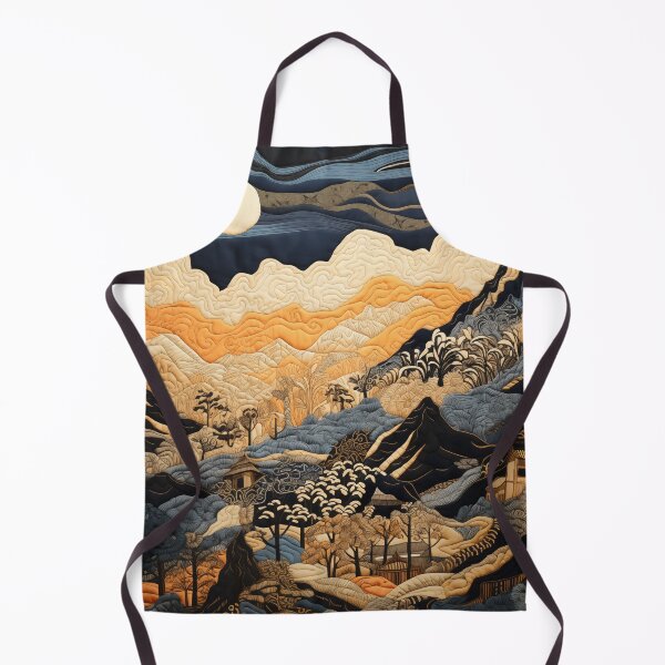 Item preview, Quilted Batik Blue Mountain Landscape designed and sold by SueUseem.