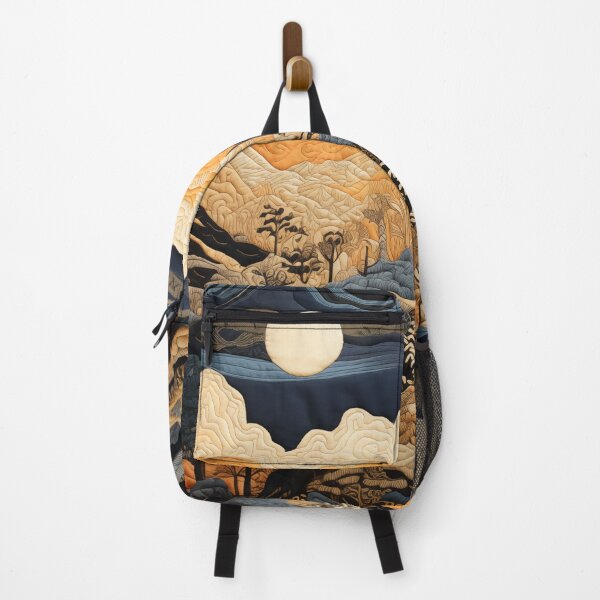 Item preview, Quilted Batik Blue Mountain Landscape designed and sold by SueUseem.