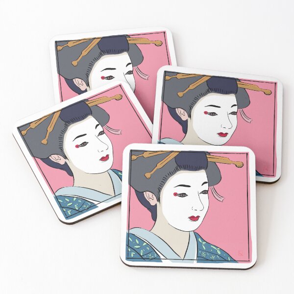 Item preview, Japanese Pop Art Geisha 10 - Yasohachi - Cutlooseart Illustration By Peter Taylor Ward designed and sold by cutlooseart.