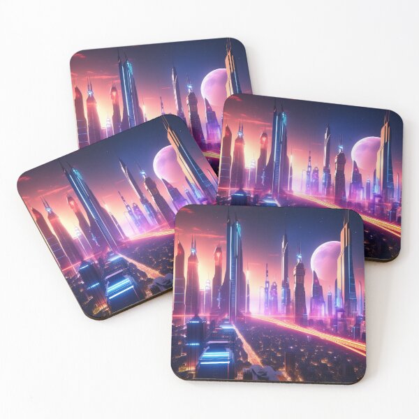 Artikelvorschau, Futuristic Cityscape at Night #4 entworfen und verkauft von CreativeKreis.