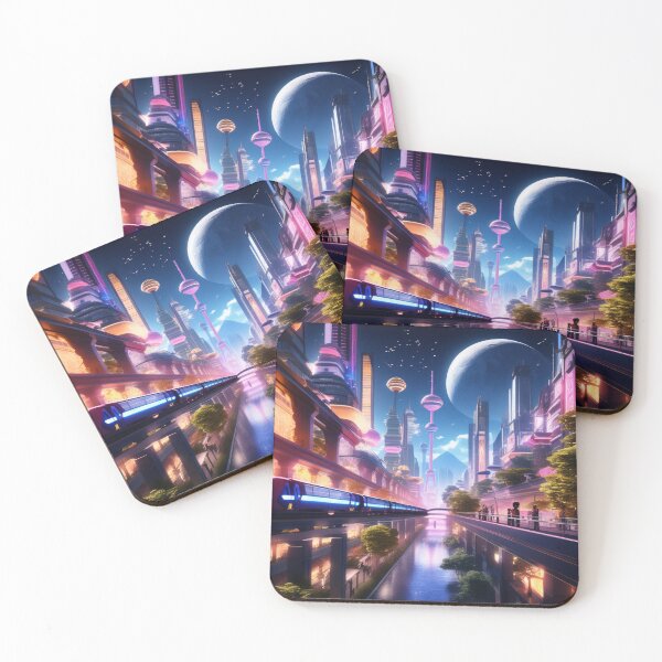Artikelvorschau, Futuristic Cityscape at Night #9 entworfen und verkauft von CreativeKreis.
