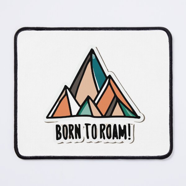Item preview, Born to Roam Mountain Peak Illustration designed and sold by NiftyWrx.