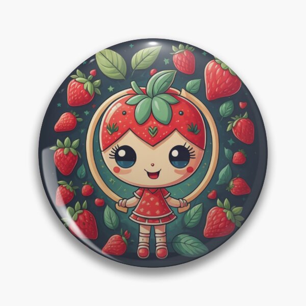 Item preview, "Fruity Cuties Collection: Adorable Delights Galore" Strawberry designed and sold by Lahate.
