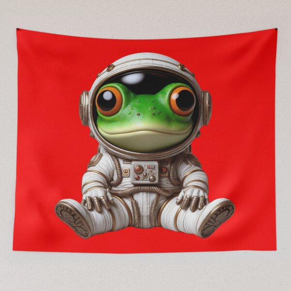 Item preview, Funky Frogs Astronaut designed and sold by joyfulcow.