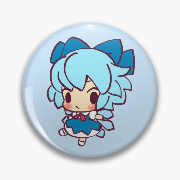 Item preview, Ransroom re-draws the tiniest of tiny chibi cirno / touhou memes designed and sold by RansRoom.
