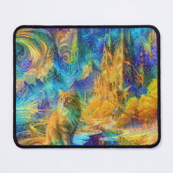Item preview, Abstract abstraction of castle and cat. DeepDream #2352218911831 designed and sold by blackhalt.