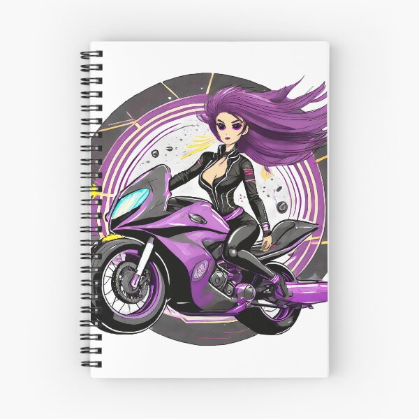Item preview, Purple Biker Girl designed and sold by BADESIGNZZ.
