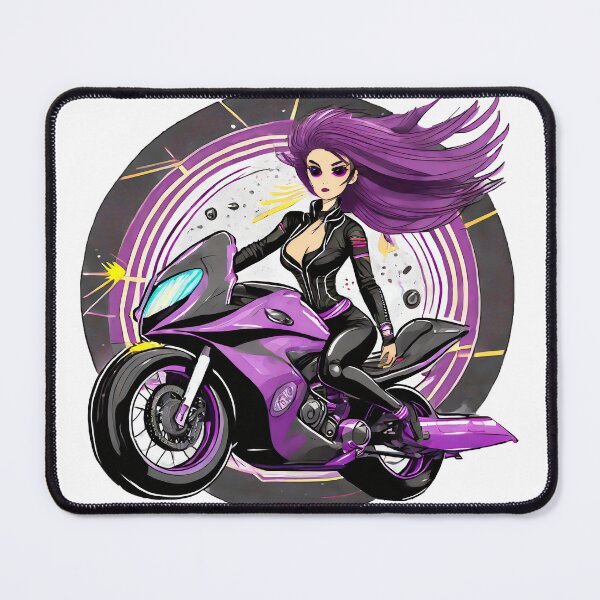 Item preview, Purple Biker Girl designed and sold by BADESIGNZZ.