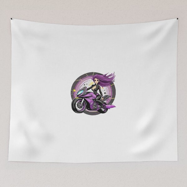 Item preview, Purple Biker Girl designed and sold by BADESIGNZZ.
