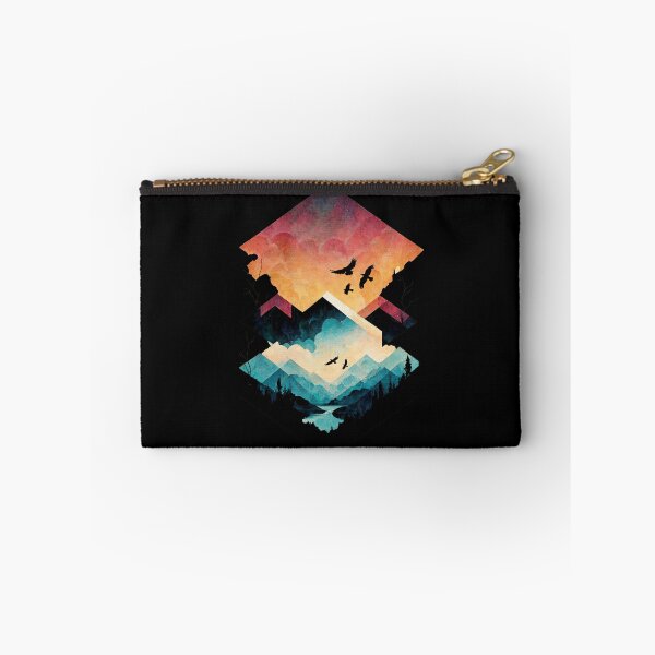 Item preview, Abstraction. Sunset. Nature. Mountains. river. Birds. Geometric abstraction. designed and sold by MagelliShop.