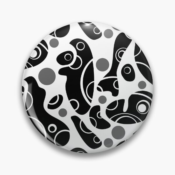Item preview, Whale Sonics Black and Grey on White Half-Drop Repeat 5748 designed and sold by Art in My Loft.