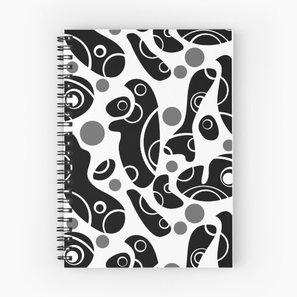 Item preview, Whale Sonics Black and Grey on White Half-Drop Repeat 5748 designed and sold by Art in My Loft.