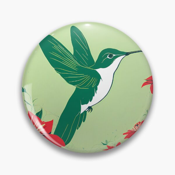 Item preview, humming bird and flowers designed and sold by WATERDUST.