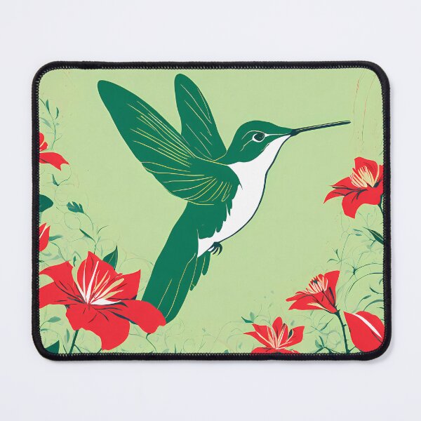 Item preview, humming bird and flowers designed and sold by WATERDUST.