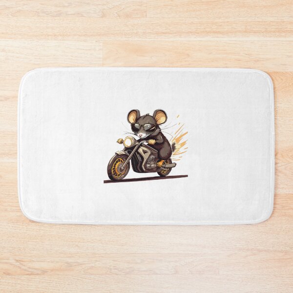 Item preview, A Mouse with Sunglasses on a Motorcycle designed and sold by BADESIGNZZ.