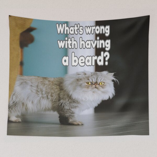Item preview, Cat Grows A Beard designed and sold by Surreallytee.