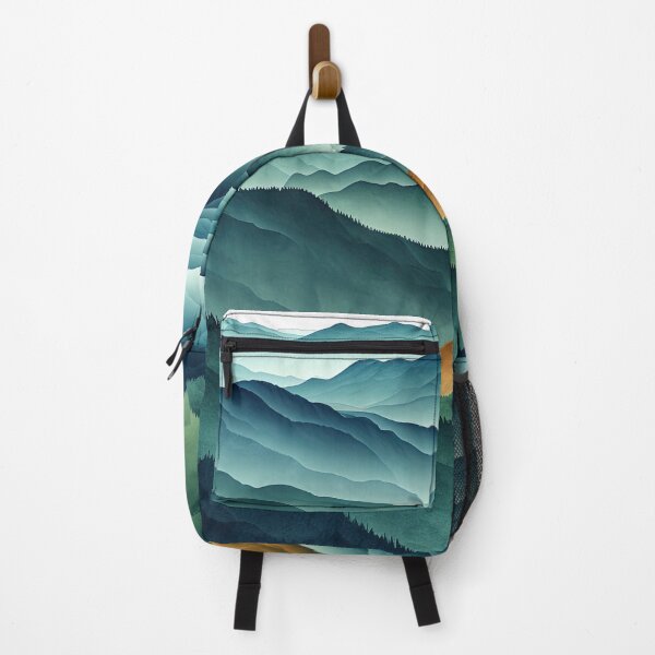 Item preview, Abstract mountain range with overlapping layers designed and sold by Ninoshik.