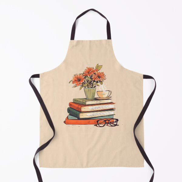 Item preview, Stack of Books, Coffee, Eyeglasses, Vase of Flowers designed and sold by Myra365Art.