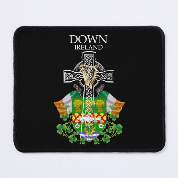 Item preview, ✅ Down Ireland Irish Celtic Cross & Crest designed and sold by REAL IRISH GIFTS.