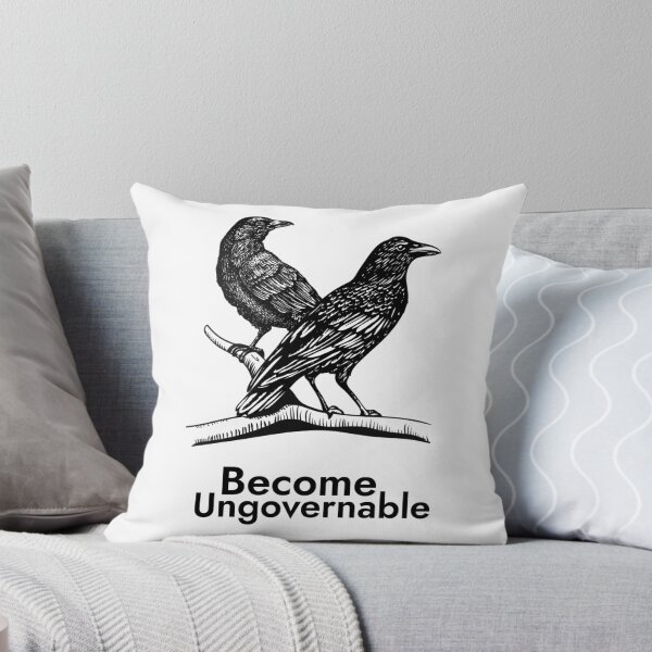 Item preview, Raven Become Ungovernable Anarchist Bird  designed and sold by The Junto Shop.
