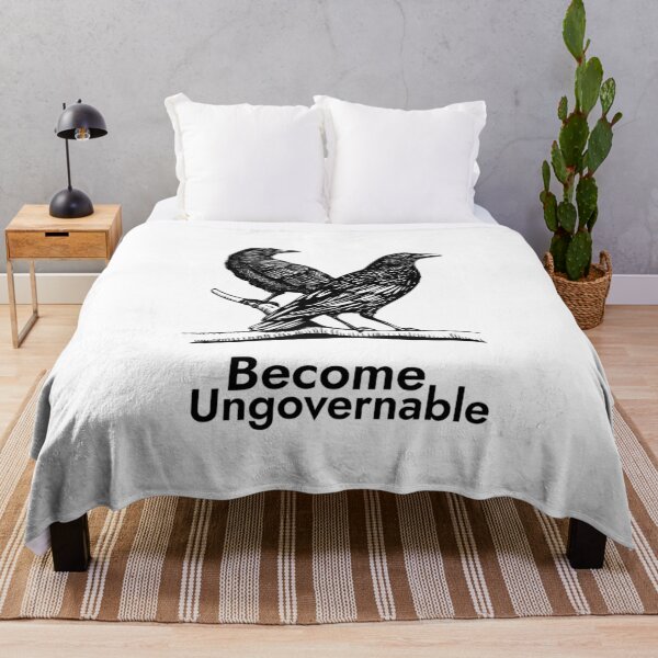 Item preview, Raven Become Ungovernable Anarchist Bird designed and sold by The Junto Shop.
