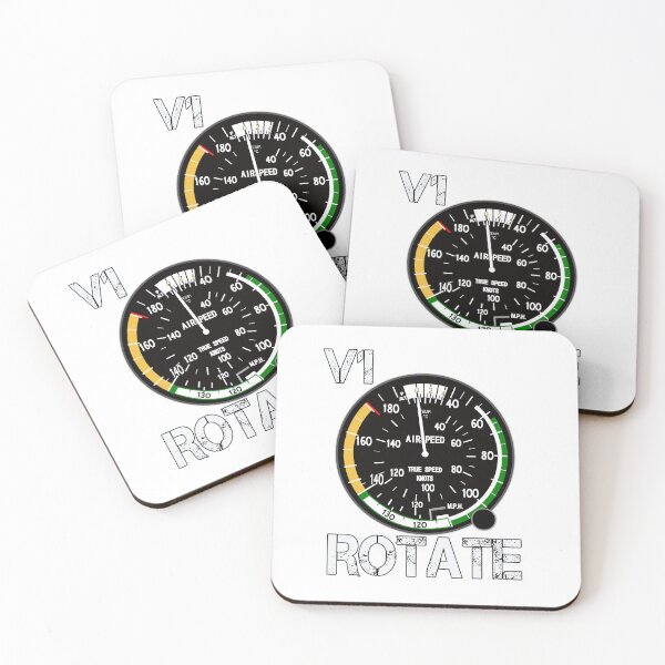 Item preview, V1 Rotate - Airplane Lovers Pilot Co-Pilot Talk | Aircraft Speedometer Cockpit Take-off designed and sold by Amazing Arts Designs.