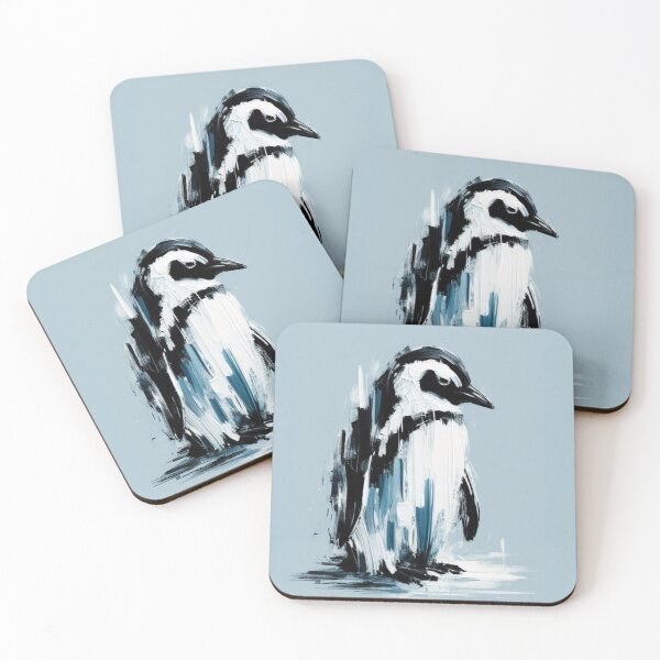 Item preview, Penguin Impressionist Painting designed and sold by Star-Fragment.