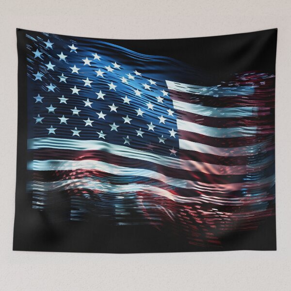 Item preview, American flag holography print designed and sold by dcrc.